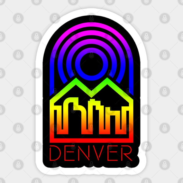 Show Your Pride in Denver Sticker by MalmoDesigns